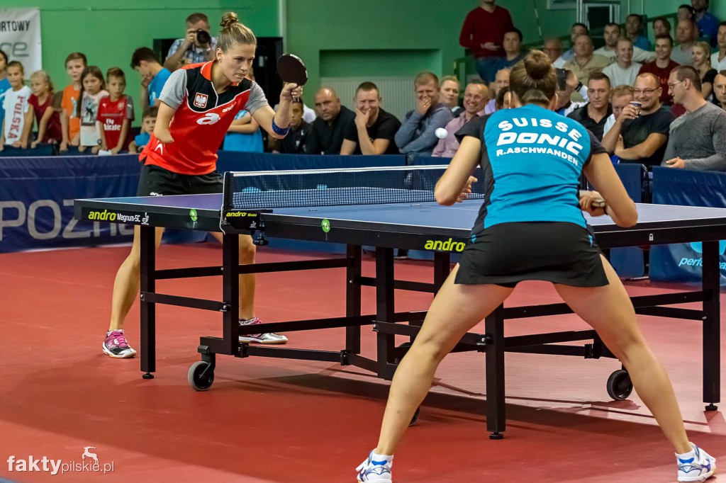 Mecz tenisa stołowego Polska - Szwajcaria
