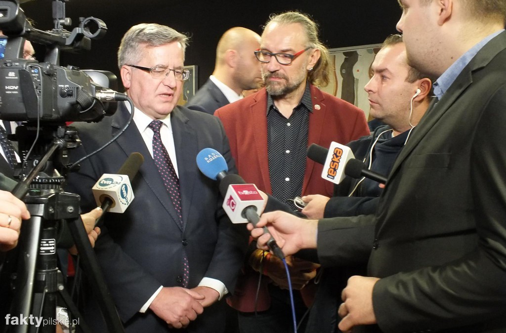 Bronisław Komorowski na debacie w Pile