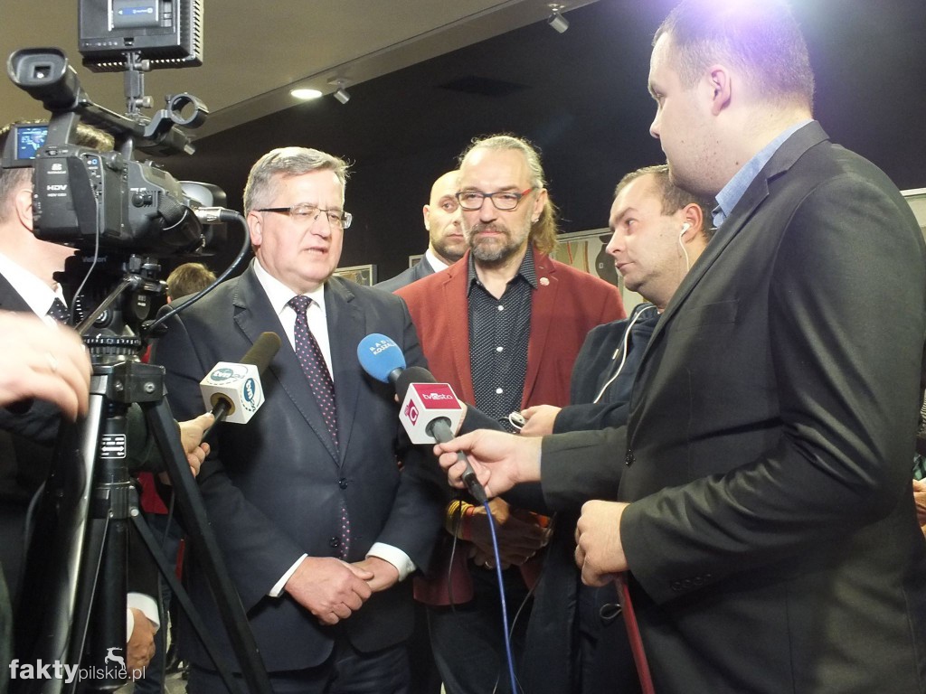 Bronisław Komorowski na debacie w Pile