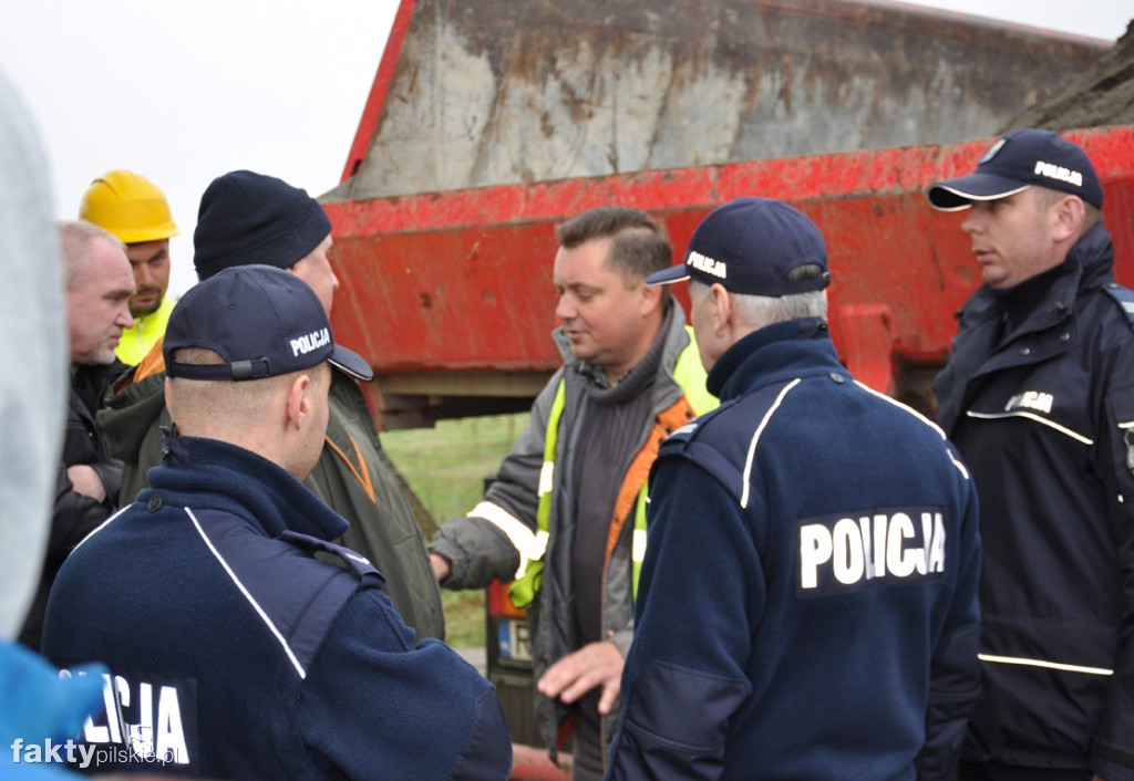 Protest na budowie linii 400 kV
