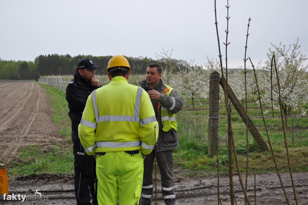 Protest na budowie linii 400 kV