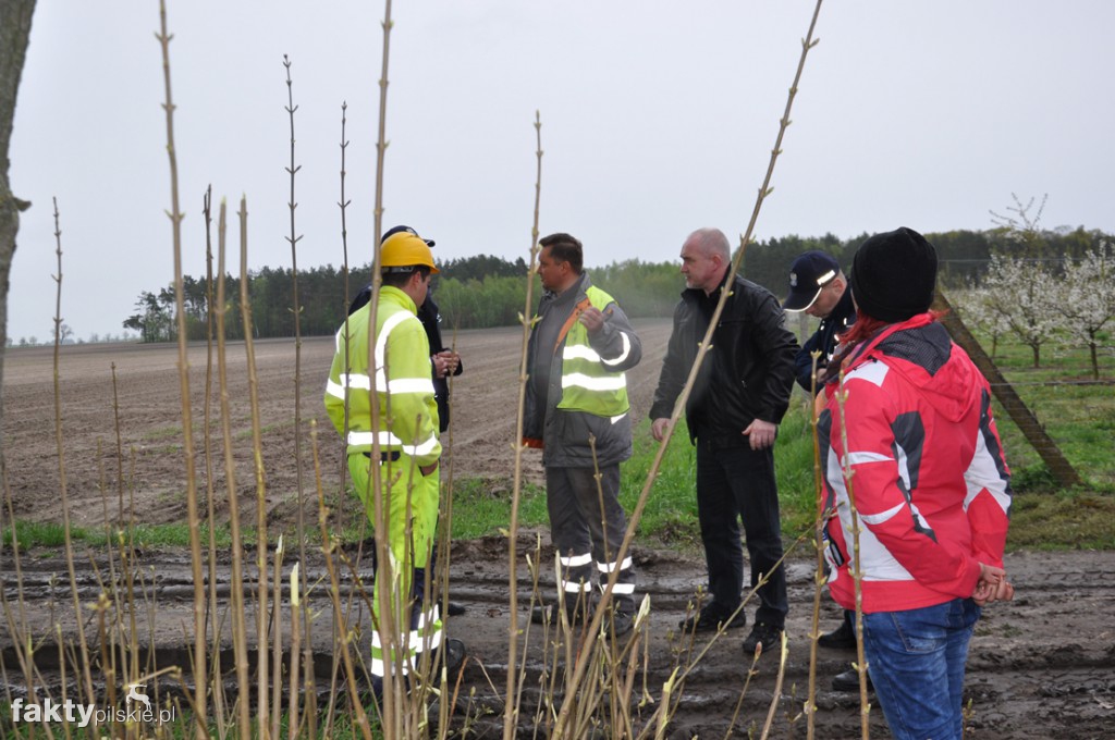 Protest na budowie linii 400 kV