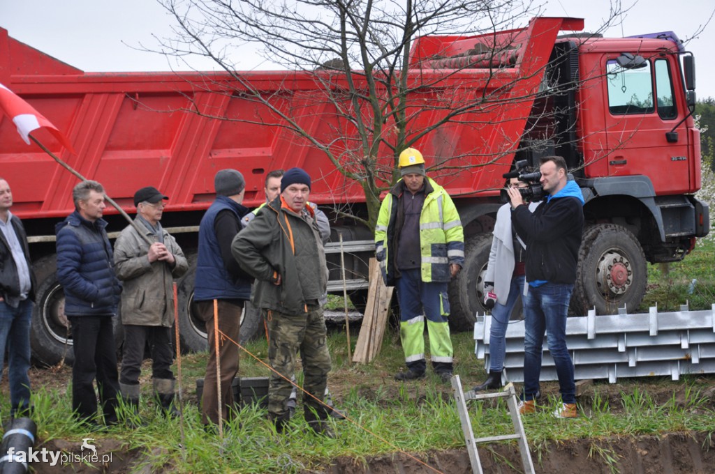 Protest na budowie linii 400 kV