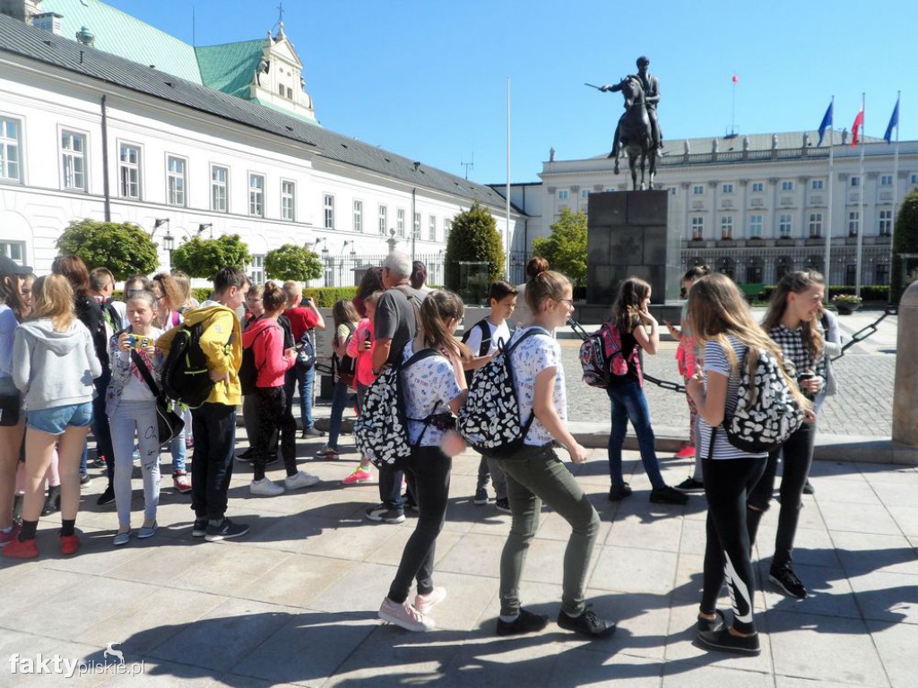 Uczniowie z Wyrzyska w Warszawie