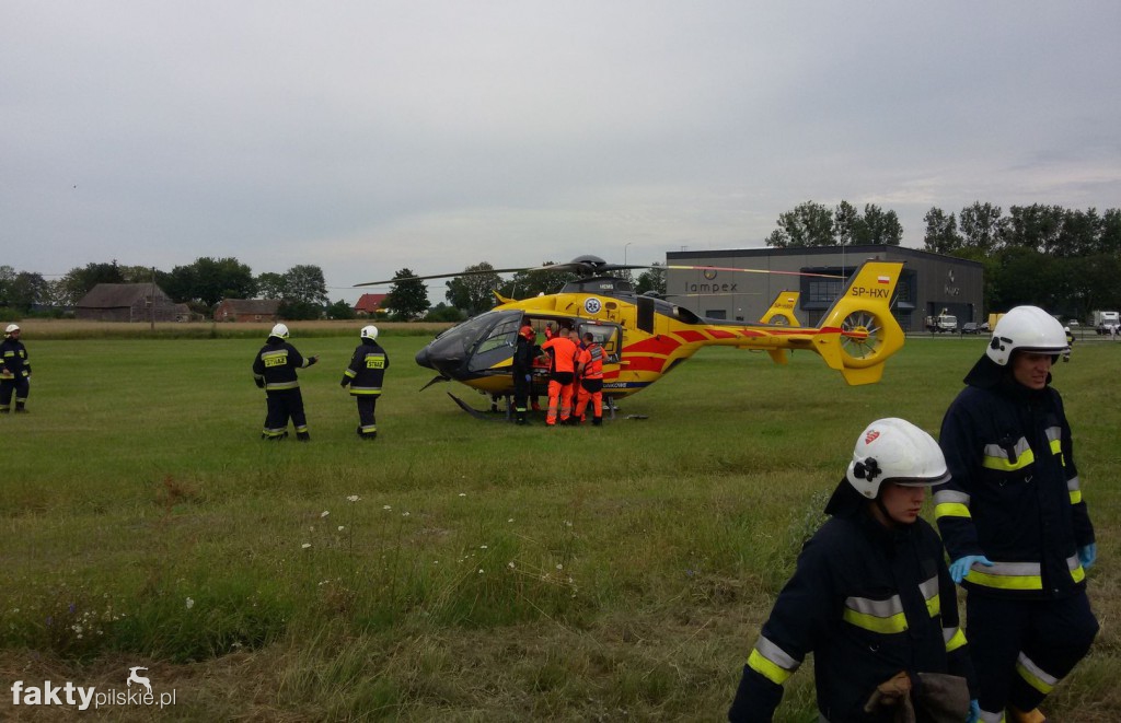 Wypadek na K11 w Budzyniu