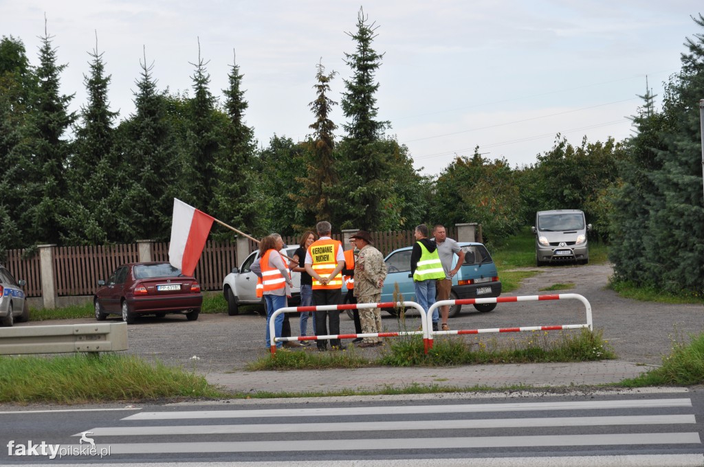 Pikieta przeciwko linii 400 kV