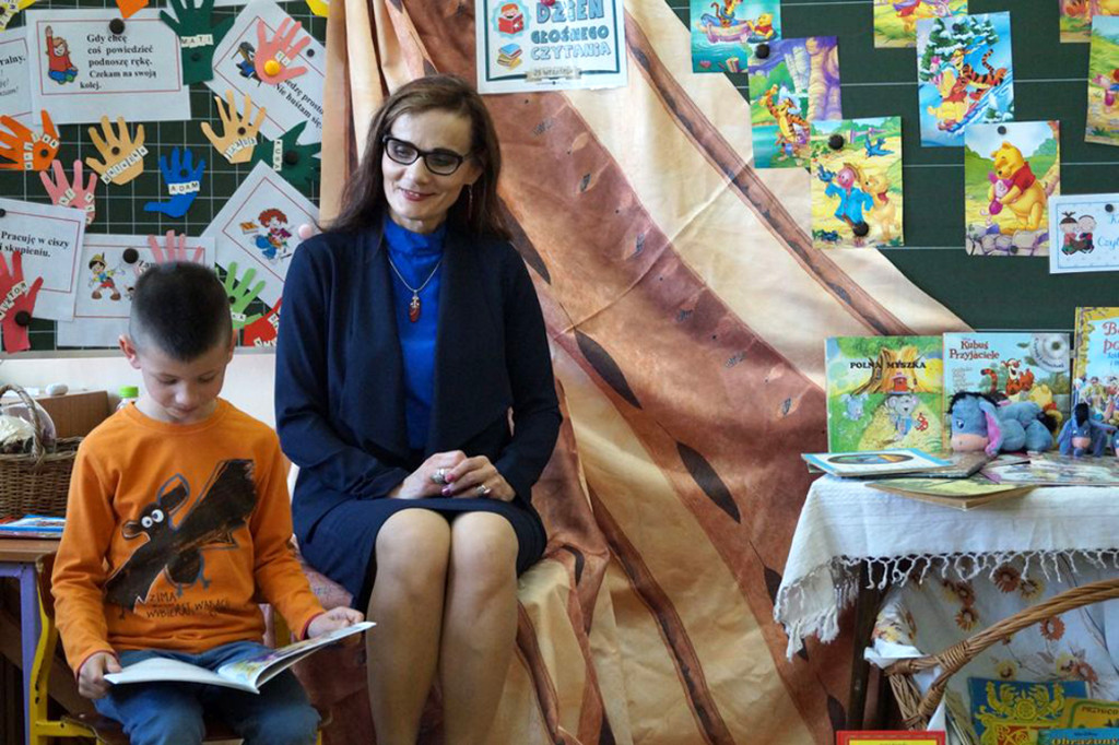 Głośne czytanie w szkole w Wyrzysku