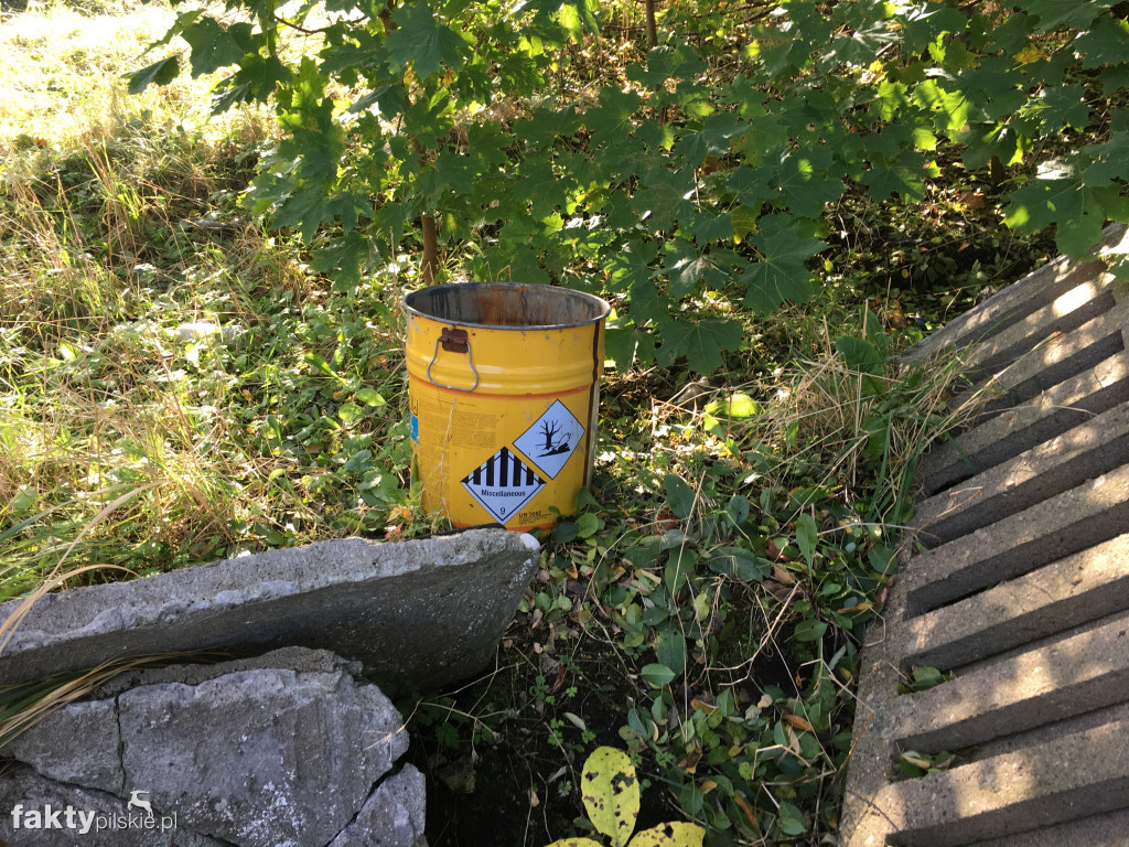 Śmietnisko na dawnej bocznicy