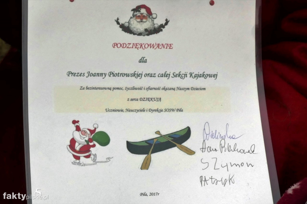 Spływ Mikołajkowy 2017 w Pile