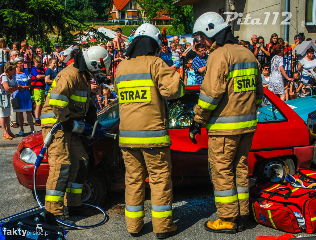 Piknik strażacki - zbierali dla chorej Ninki