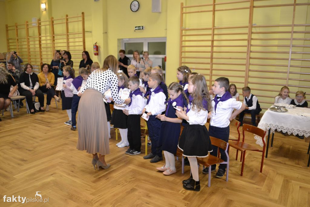 Pasowanie na ucznia w SP w Wyrzysku