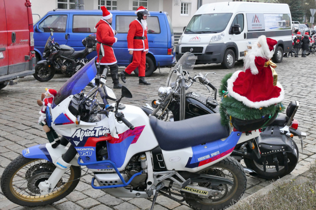 Mikołaje na motocyklach w Pile