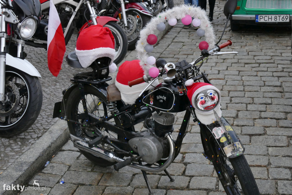 Mikołaje na motocyklach w Pile