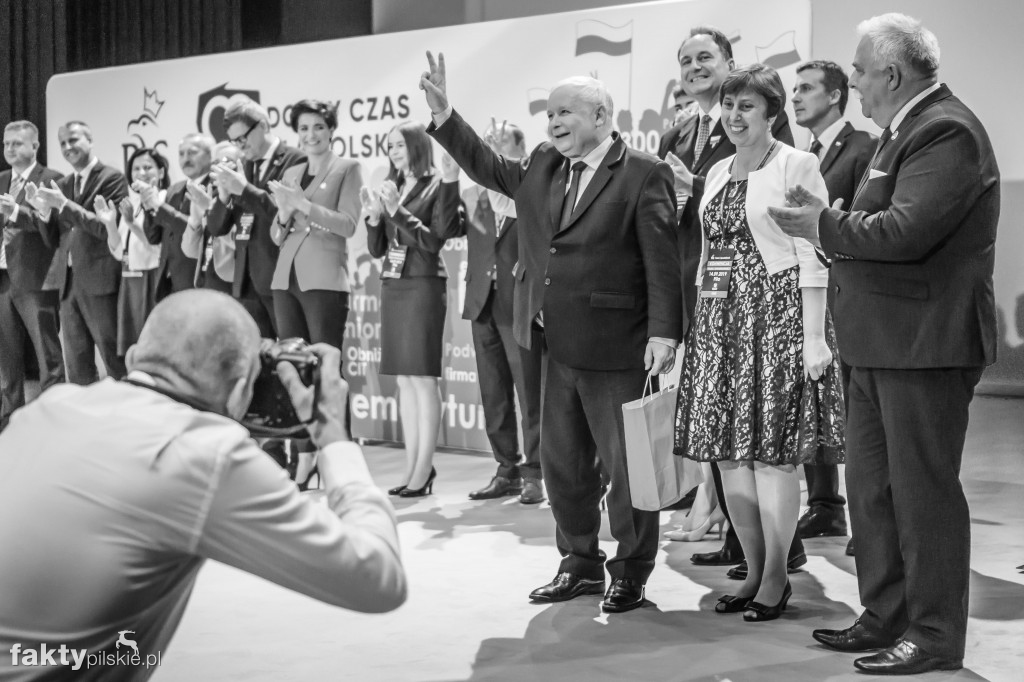 J. Kaczyński na konwencji PiS w Pile