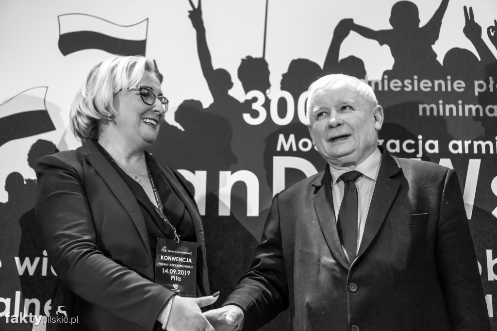 J. Kaczyński na konwencji PiS w Pile