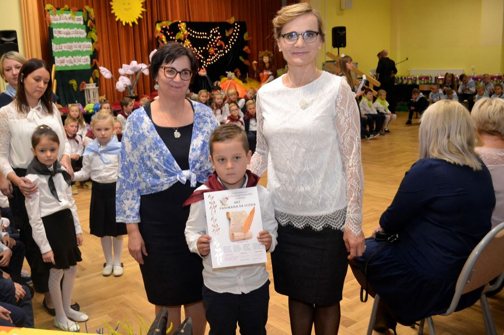 Pasowanie na pierwszoklasistów w Wyrzysku