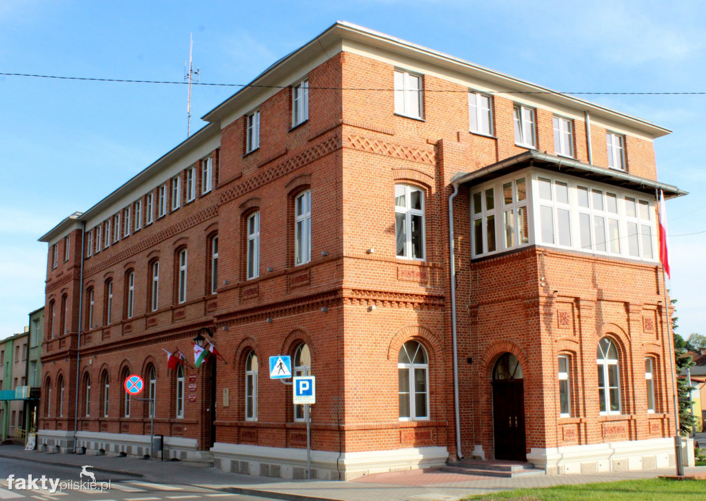 Budynek Urzędu Miejskiego w Wyrzysku po remoncie