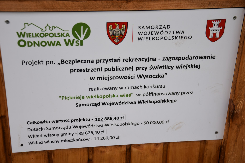 Otwarcie wiaty integracyjnej w Wysoczce