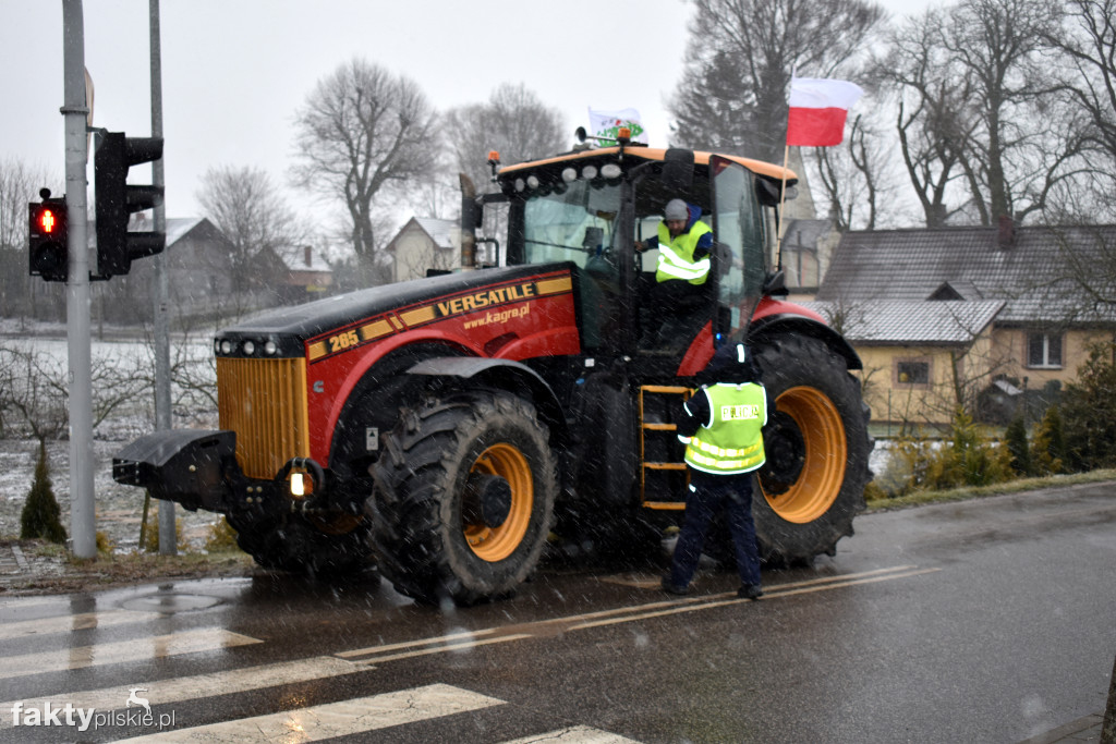 Blokada drogi K10 w Kosztowie