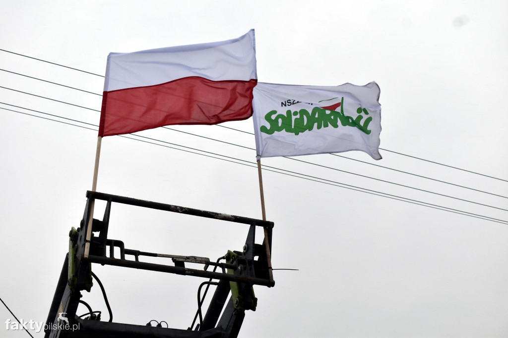 Blokada drogi K10 w Kosztowie