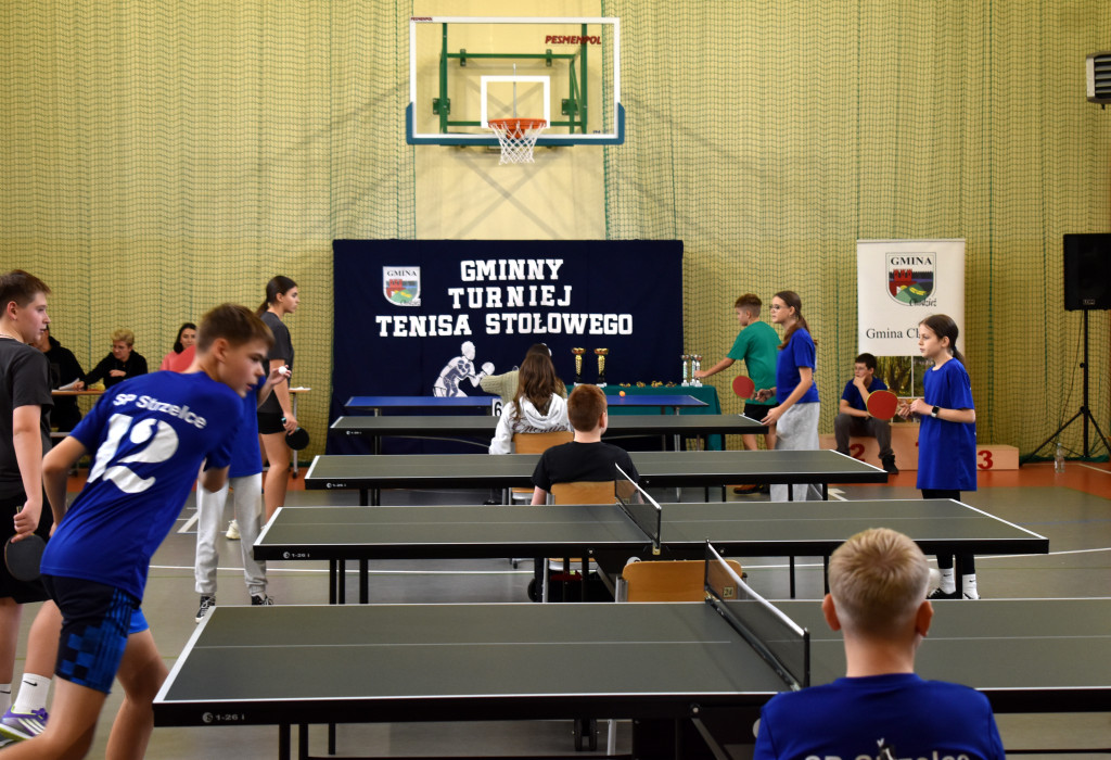  Gminny Turniej Tenisa Stołowego w Strzelcach