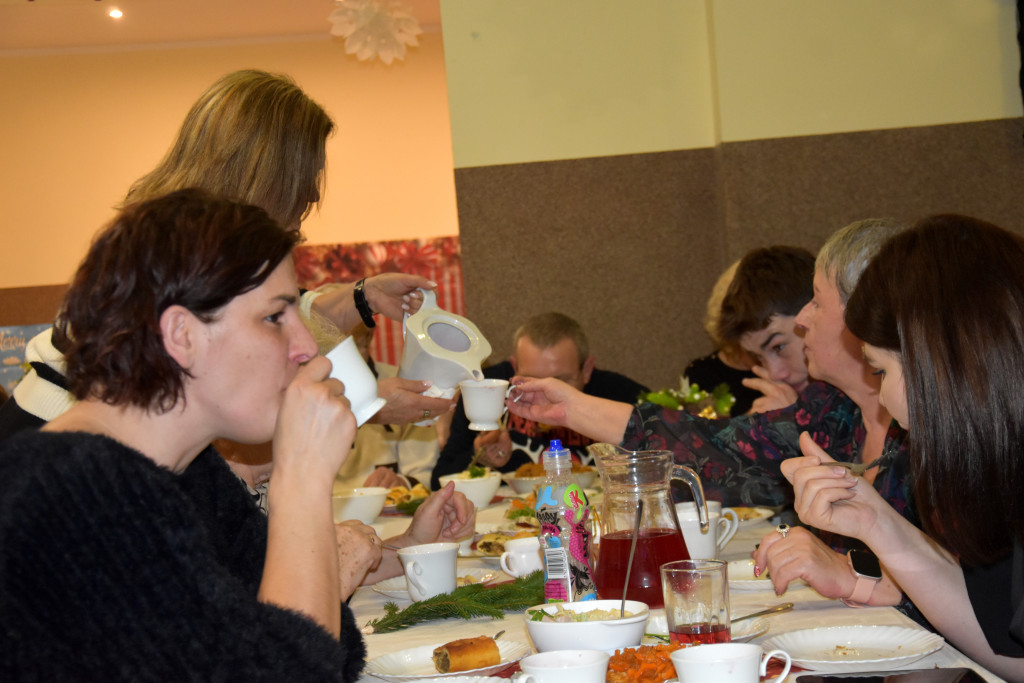 Wigilia sąsiedzka Stowarzyszenia Motyl w Podaninie