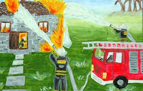 Strażacki konkurs dla dzieci