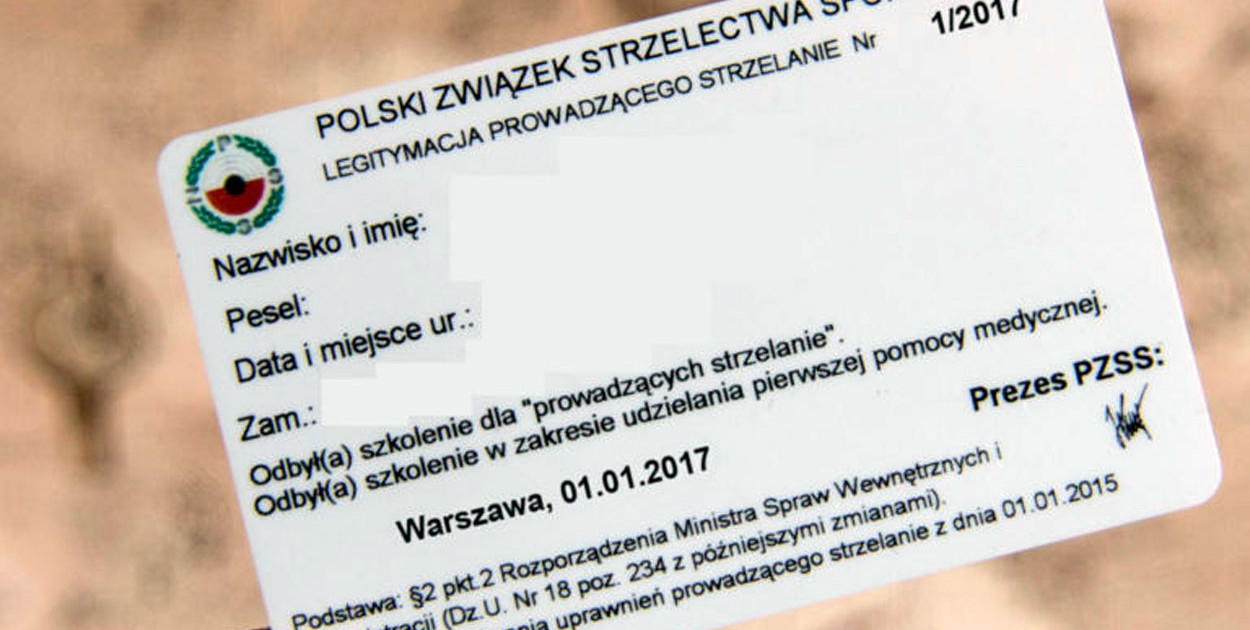 Kurs na prowadzącego strzelanie - na końcu egzamin w Chodzieży