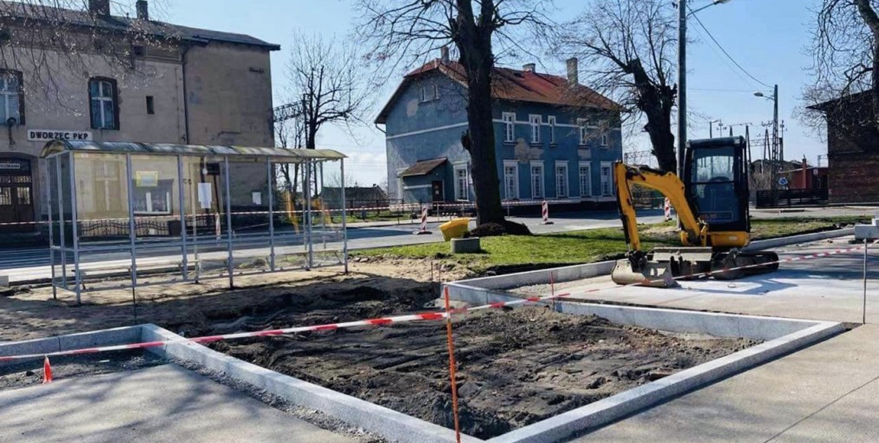 Trwa przebudowa centrum największej wsi w powiecie pilskim 