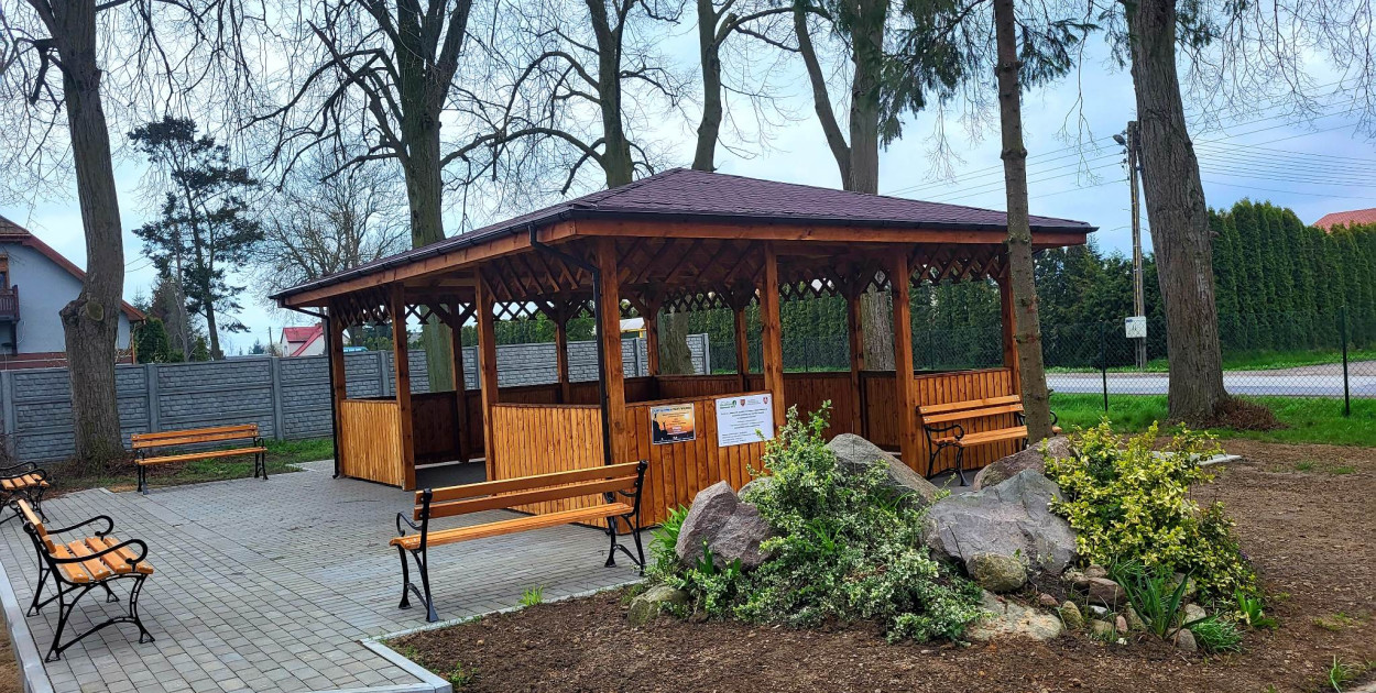 Tak wygląda zbudowana wiata...