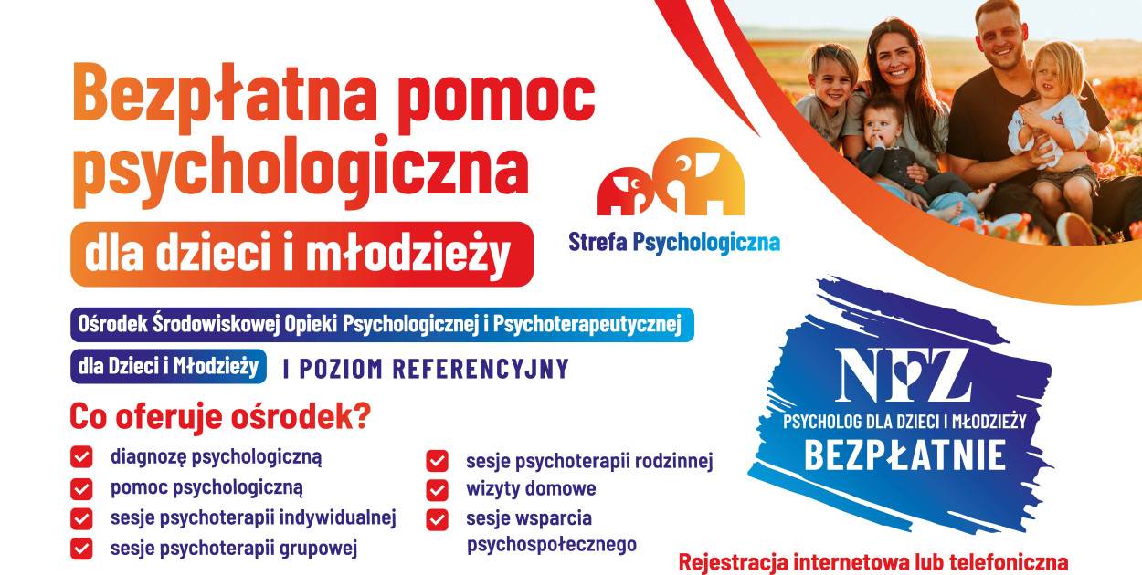 Bezpłatna pomoc psychologiczna - nowa poradnia dla dzieci i młodzieży w Pile