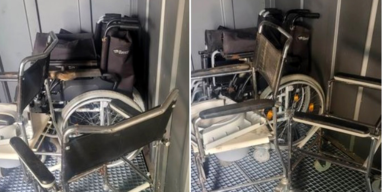 Wózki inwalidzkie w PSZOK-u. Może ktoś potrzebuje?