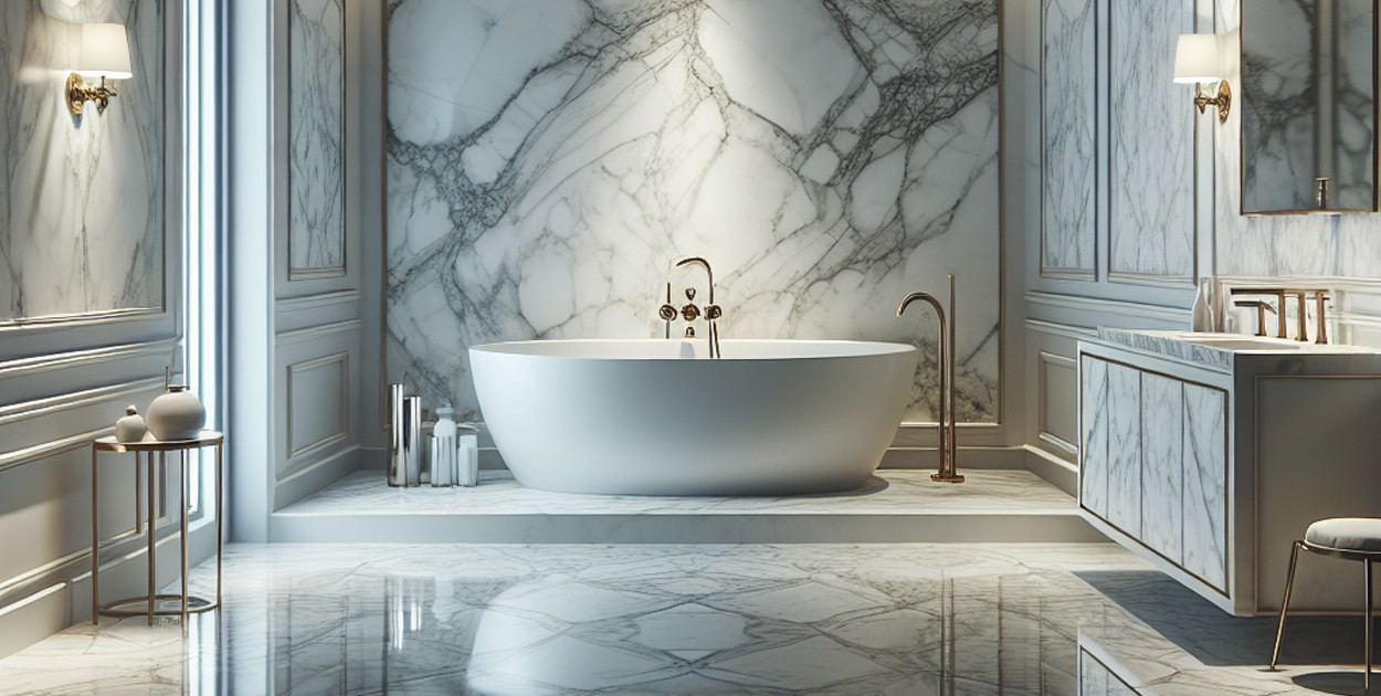Łazienki z marmuru: Poradnik jak stworzyć luksusowe wnętrze