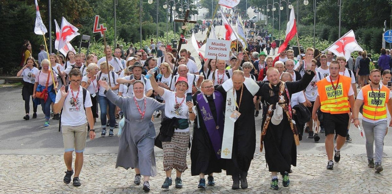 Wejście Pieszej Pielgrzymki na Jasną Górę w 2019 roku, autor zdjęcia: Natalia Żwirbla-Krukowska