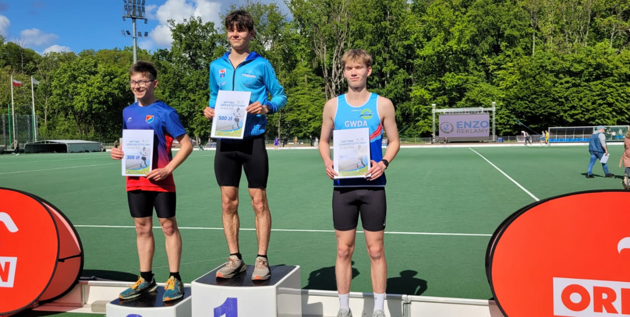 Jakub Kulpa zajął 3 miejsce w biegu na 1500 m