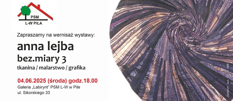 Anna Lejba: bez.miary 3 - tkanina, malarstwo, grafika