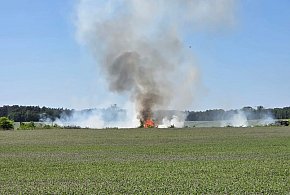 Paliły się nieużytki. Sprzymierzeńcem ognia był wiatr-41123