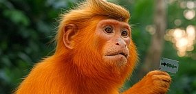 Trump, małpa z brzytwą w Białym Domu
