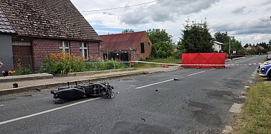 Reanimacja nie pomogła. Zginął motocyklista-41528