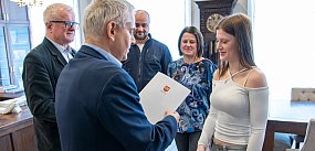 Starostowie podziękowali 14-latce z Rzadkowa