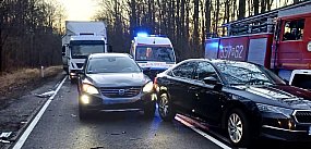 Wypadek na "dziesiątce". Droga zablokowana!