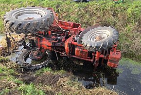Nie żyje rolnik. Przewrócił się traktor-44708