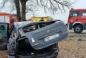 Kierująca w szpitalu. Wypadła z drogi w pole-45069