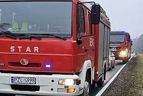 Uwaga: ślisko! Kolizja koło Skórki-45850