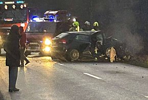 Wypadek między Śmiłowem a Kaczorami-45889