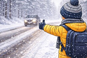 Wysiadła z autobusu o przystanek za daleko. 8-latka stała sama na stopa-46219