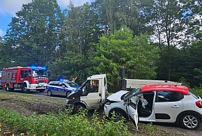 Margonin. Wypadek na DW nr 193