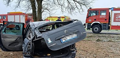 Kierująca w szpitalu. Wypadła z drogi w pole-45069