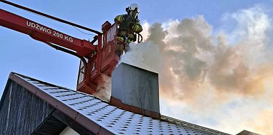 Gorąco w kominie! Zapaliła się sadza