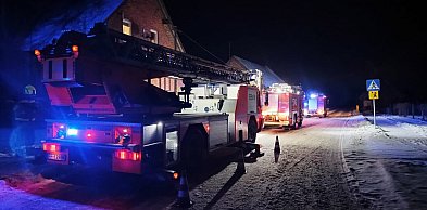 Nocna akcja w Grabównie. Ogień w kominie!